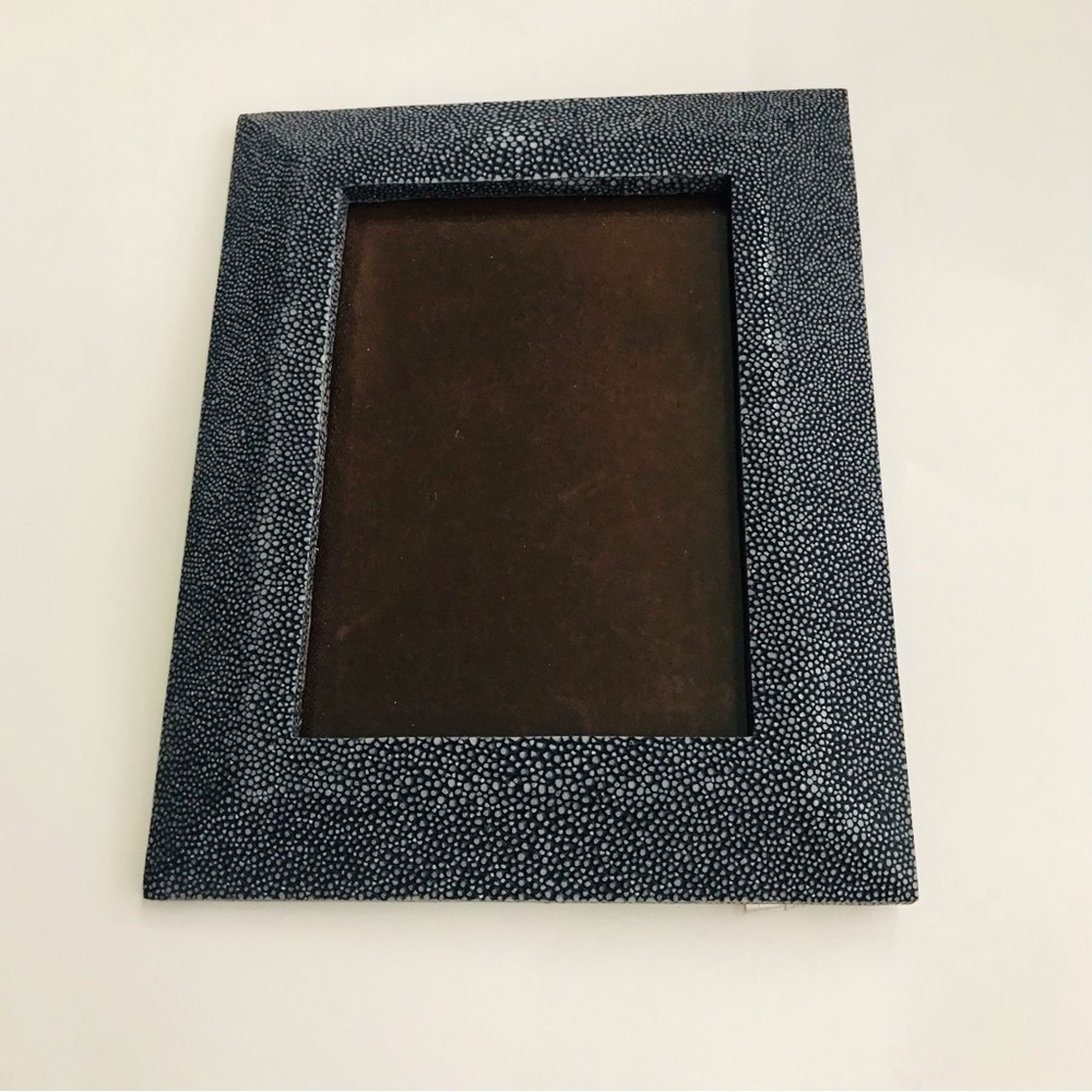 New Maitland Smith Faux Shagreen Picture Frame 8” x 9 3/4”